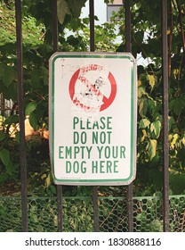 Funny Sign In The East Village, Manhattan, New York City