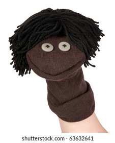 Funny Sock Puppet Smiling
