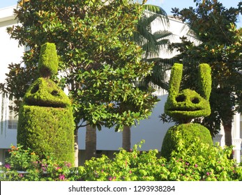 Funny Topiary Figures