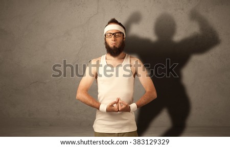 Similar – Image, Stock Photo bearded skinny guy in a gift box