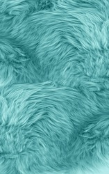 Fur Emerald Color Texture Background