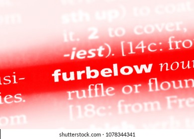 furbelow word in a dictionary. furbelow concept - Shutterstock ID 1078344341