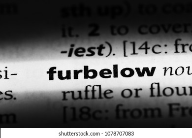 furbelow word in a dictionary. furbelow concept - Shutterstock ID 1078707083