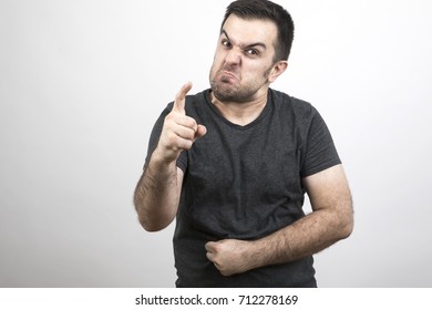 Furious Man On White Stock Photo 712278169 | Shutterstock