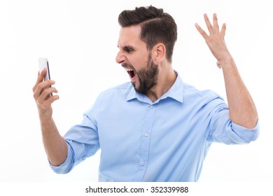 Furious young man
