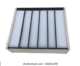 Furnace And Air Conditioner Filter Isolated On White Background