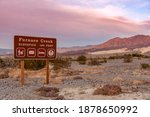 Furnace Creek elevation -190 feet sign, Furnace Creek, Death Valley National Park, California, USA