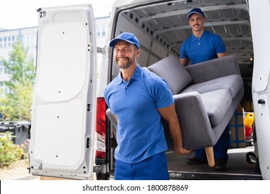 Furniture Move, Removal Delivery Near Truck Or Van