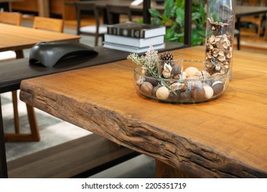 Furniture Teak Table And Decoration 