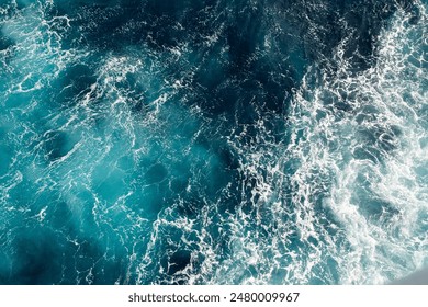 Ocean’s Fury: Waves Clash in Aquatic Dance - Powered by Shutterstock