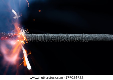Fuse is burning. Dynamite Fuse   