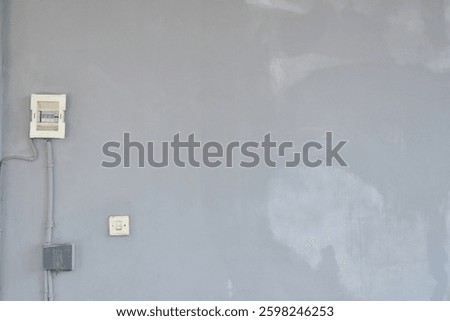 fuse, switch, cable, terminal box, electricity, wall, pipe