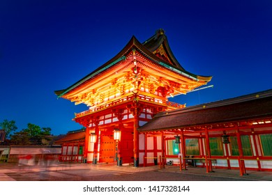 Fushimi Inari Taisha Night Shrine Sits Stock Photo 1417328144 ...