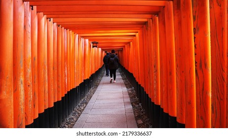Fushimi Inari Temple walkaway Japan - Shutterstock ID 2179336637