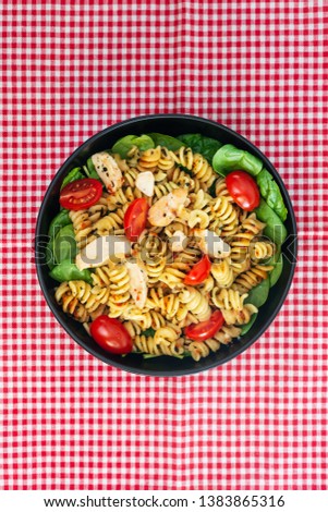 Similar – Pasta salad Food Vegetable