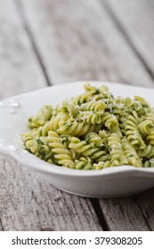 Fusilli Pasta With Pesto Sauce
