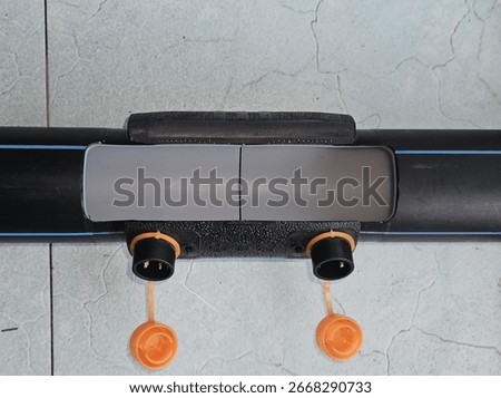 Fusion of pe pipe and electric socket