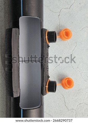 Fusion of pe pipe and electric socket