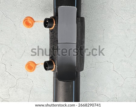 Fusion of pe pipe and electric socket
