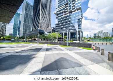 Futian CBD, urban construction and air ground, Shenzhen, Guangdong, China	

