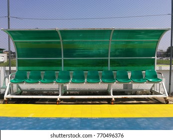 Futsal Team Shelter Seating For Coach Staff, Players