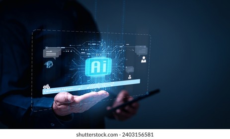 Future of business development, artificial intelligence (AI) becomes digital catalyst, enhancing communication, networking, bridging gap between man, technology to unlock new realms of possibility. - Powered by Shutterstock