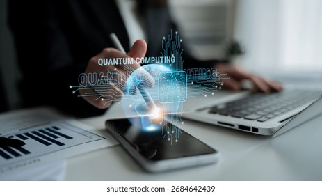 The future of global high-performance computing with quantum technology. This innovation in computing will solve complex problems. Motif
