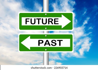 Future and Past road signs