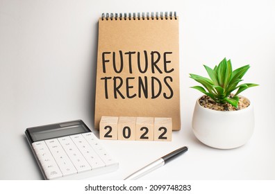 Future Trends On Paper Notepad On Office Work Place