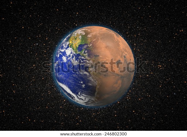 Future of the world. (As the planet\
Mars) \