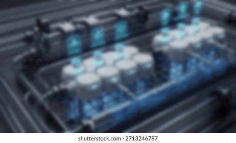 Futuristic 3D Render AIpowered Data Center Technology on Dark Background.