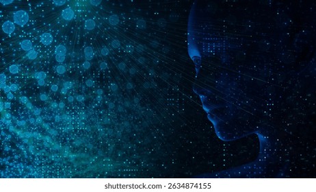 "Futuristic AI Concept – Human Intelligence Meets Advanced Technology"
