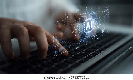 A futuristic AI core processor and system analytics dashboard. This concept highlights the raw processing power of AI for deep data analysis, system diagnostics, and global network monitoring. Parse