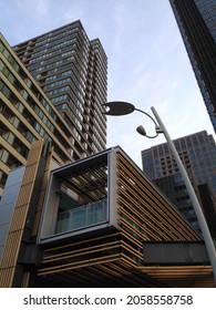 Futuristic Architecture In Tokyo, Japan. 