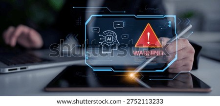 Futuristic artificial intelligence concept depicting AI hallucination, processing errors, and generating misinformation. Represents the risks of unreliable algorithms and model collapse. Corpus