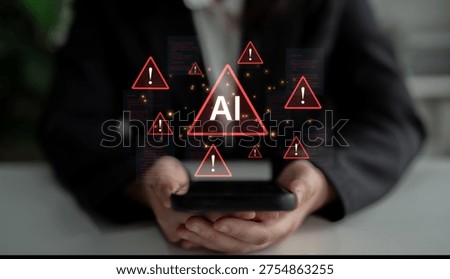 Futuristic artificial intelligence concept depicting AI hallucination, processing errors, and generating misinformation. Represents the risks of unreliable algorithms and model collapse. Corpus