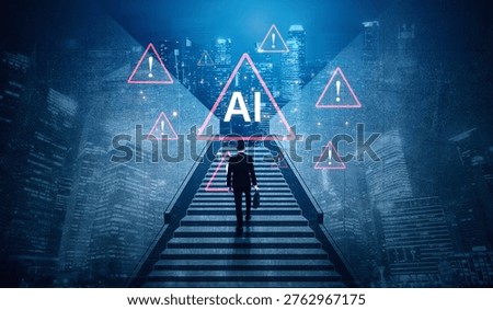 Futuristic artificial intelligence concept depicting AI hallucination, processing errors, and generating misinformation. Represents the risks of unreliable algorithms and model collapse. Corpus
