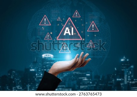 Futuristic artificial intelligence concept depicting AI hallucination, processing errors, and generating misinformation. Represents the risks of unreliable algorithms and model collapse. Corpus