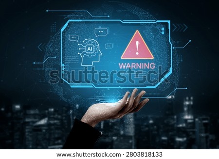 Futuristic artificial intelligence concept depicting AI hallucination, processing errors, and generating misinformation. Represents the risks of unreliable algorithms and model collapse. Corpus