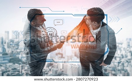Futuristic artificial intelligence concept depicting AI hallucination, processing errors, and generating misinformation. Represents the risks of unreliable algorithms and model collapse. Corpus