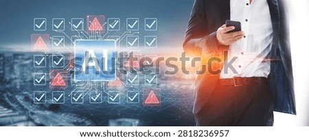 Futuristic artificial intelligence concept depicting AI hallucination, processing errors, and generating misinformation. Represents the risks of unreliable algorithms and model collapse. Corpus