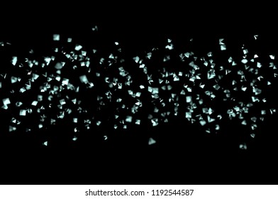 Futuristic background. 3d rendering of a pyramid of glass. Abstract background of three-dimensional triangles. Diamonds in the form of a pyramid