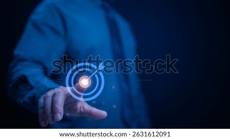 Futuristic Business Target Data Driven Precision Digital Connection