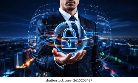 futuristic cybersecurity concept illustration stock photos premium quality
