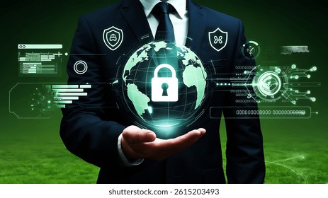 futuristic cybersecurity concept illustration stock photos premium quality