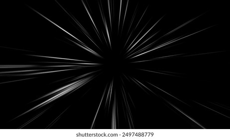 Futuristic data flow. Explosion effect. Sci-fi Motion wallpaper. Neon Glowing Rays in Motion. Hyper Speed Space Travel Concept. - Powered by Shutterstock