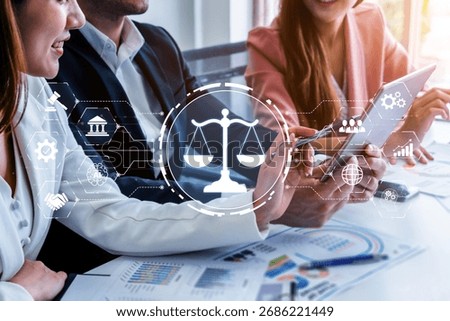 Futuristic digital law interface displaying justice scale, highlighting digital law, AI compliance, digital law systems, and digital law regulations for secure governance. Spline