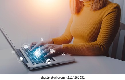 futuristic digital processing of biometric identification fingerprint scanner for access personal financial data. surveillance and security scanning of digital programs cyber futuristic applications