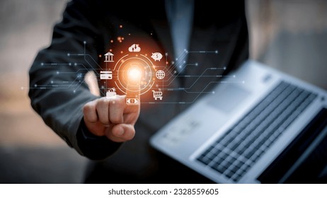 futuristic digital processing of biometric identification fingerprint scanner for access personal financial data. surveillance and security scanning of digital programs cyber futuristic applications