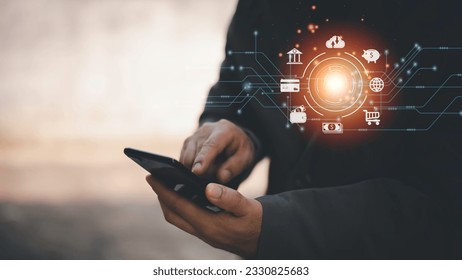 futuristic digital processing of biometric identification fingerprint scanner for access personal financial data. surveillance and security scanning of digital programs cyber futuristic applications